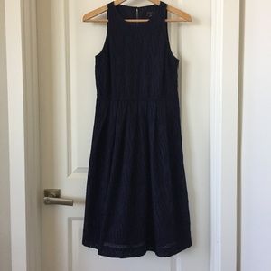Ann Taylor Petite Navy Blue Dress. Size 2P.